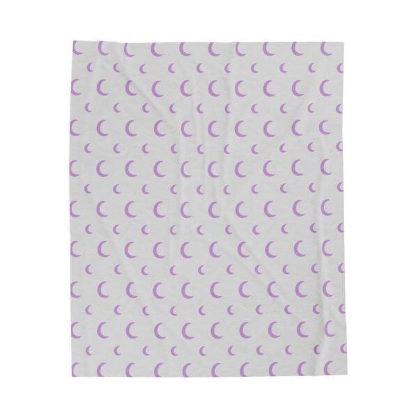 Moon Velveteen Plush Blanket (Silver) - Image 2
